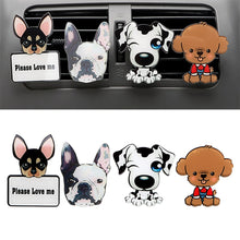 Load image into Gallery viewer, Car Fragrance Cute Puppy Dogs Automobile Ornament Solid Odor Cleaning