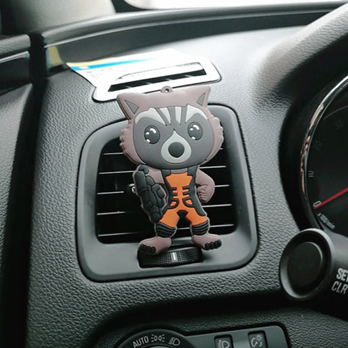 Cartoon Car Perfume Air Conditioning Vent Spiderman Guardians for Galaxy Fans