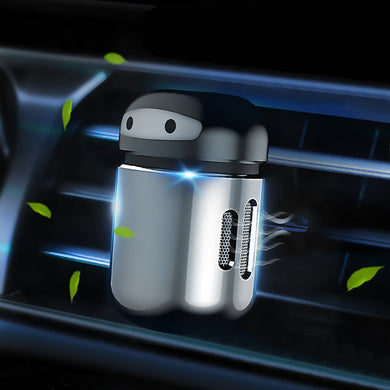 Alloy Mini Robot Vent Clip Perfume Automobile Interior Solid Balm Scent Purifier