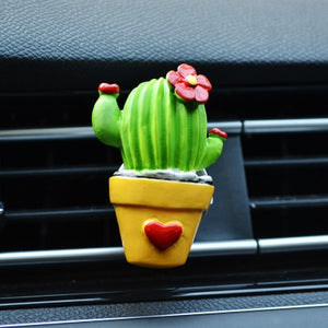 CHIZIYO Cactus Plants Perfume Air Conditioning Fragrance Clip Cute Creative Ornaments
